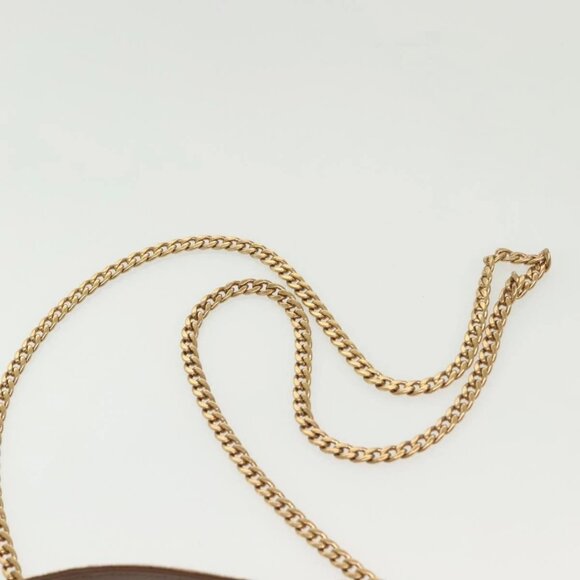 PRADA Chain Kaye Shoulder Bag Velor Beige Gold Auth 141360 - Picture 9 of 16